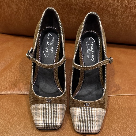 Circus by Sam Edelman Shoes - Circus by Sam Edelman Brown Plaid Mary Jane Heels